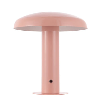 Suillius 11" Contemporary Bohemian Rechargeable/Cordless Iron Integrated LED Mushroom Table Lamp